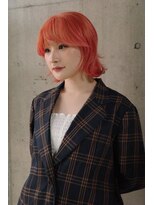 キャロルガーデンズ ボコカ 表参道(Carroll Gardens bococa)&nbsp;ブリーチ、ペールオレンジ、ペールピンク、ボブ