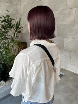 ブランシェ(branche) 切りっぱなし/ハイトーンカラー/レッドバイオレッド