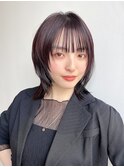 大人レイヤー前髪ありフェイスレイヤーウルフ丸顔絶壁K20241111