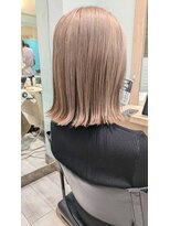 ヘアーメイクオズ(hair make O/S)&nbsp;【照井】ブリーチ2回ミルクティーベージュ