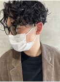 【men's】スパイラルパーマ（高槻/高槻美容室/メンズ/眉カット）