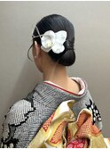 タイトシニヨン/成人式ヘア