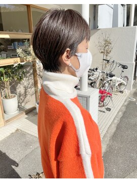 モカヘアー(mocha hair) ミセスショート/大人ショート/ショコラブラウン/艶カラー/ボブ