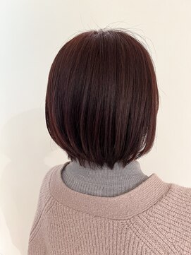 アヴァンスクロス あべのルシアス店(AVANCE.CROSS) ショートボブ×ウォームブラウン