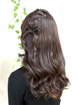 ジェキータ 京都駅前店(GEKITA) ゆるふわ編みおろしリボンヘア【京都/ヘアセット/着付け】