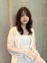 リト(riTo) くびれヘアアプリコットオレンジ夏ハイライトカラーレイヤー