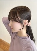 小顔可愛いレイヤーカット×アッシュカラー10代20代30代