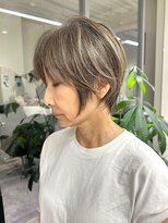 GBG 高崎&nbsp;くびれショートボブ40代50代グレイカラー白髪染め自髪ぼかし