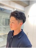 【翁長孝輔】メンズツーブロックくせ毛風パーマ