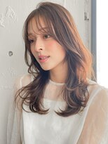 アグノス 青山(Agnos)&nbsp;斜めバング艶感大人可愛い前髪モテ髪うるツヤレイヤーカット