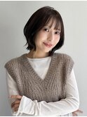 くびれボブ/大人ボブ/アッシュブラウン