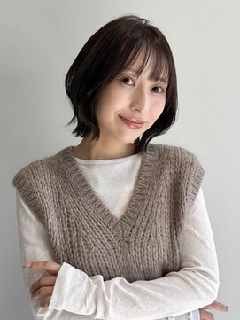 ノブレス ノアール(NOBLESSE NOIR) くびれボブ/大人ボブ/アッシュブラウン