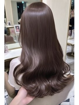 ケシキ 表参道 原宿(kesiki.) ミディアムレイヤー顔周りレイヤーハッシュカット韓国へア