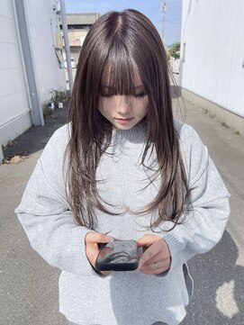 美容室 サワコ 国府店(SAWAKO) long layer milk chocolate greyge