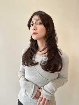 ユウォン 四日市(YUWON) レイヤーカット×ブラウンカラー
