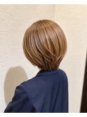 丸みレイヤーショートボブ &nbsp;