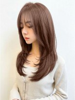 ルノヘアー(Lunohair)&nbsp;大人可愛い韓国風レイヤーカット×艶髪×秋カラー