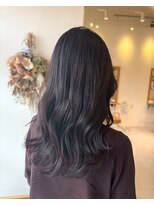 リエットヘアー 西尾市杢左店(Lie-et. hair) 【西尾市 美容室】暗めでも重く見えない透明感ロング