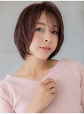 酸熱トリートメントハッシュカット大人美人ショートボブ30代W