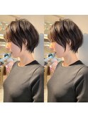 20代30代40代大人可愛い小顔丸み前下がりショート 川崎