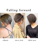 前下がりショート、ショートボブ、ミニボブ