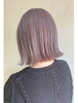 ケイト(kate) 【kate 大宮】切りっぱなしボブx透明感ペールピンクパープル