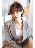 シースルーバング/オシャレ/抜け感ヘア