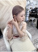 お呼ばれhair set  ボブアレンジ　タイトアレンジ　お呼ばれヘア