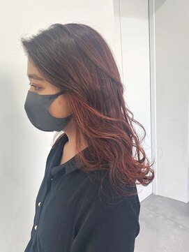 ギグスダブル 栄店(gigs double) アプリコットオレンジ/グラデーション