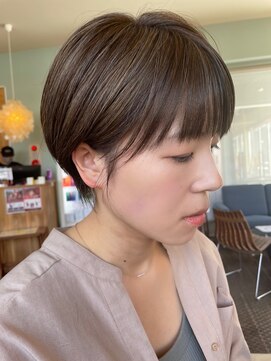 ヘアラウンジ アングゥ(hair lounge ungu) ハイライト×耳かけショート