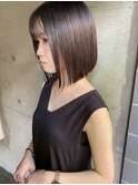 ぱつっとボブ。結べる長さ