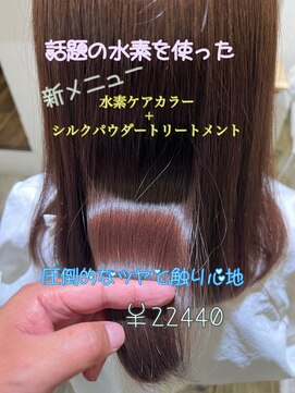 ルチオ(Lucio) 超高濃度水素ケアカラー+シルクパウダートリートメント