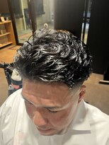 スウェル 柏店(Swell)&nbsp;ハイライト/マッシュパーマ/ウルフ/アッシュブラック/柏/MEN'S