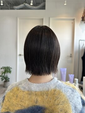 ロカ 表参道(loka) 切りっぱなしボブ[表参道/髪質改善/ハイライト/インナーカラー]