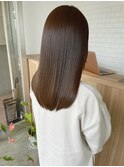 ツヤ髪×ナチュラルブラウンカラー