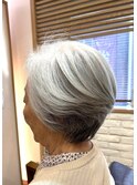 50代60代70代/ショートスタイル/グレイショートヘアー