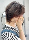 40代50代/エレガントショート/白髪ぼかしカラー【Ruufus】