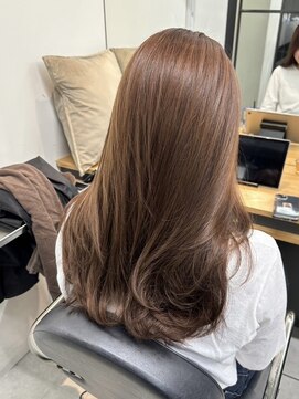 ラックスビー オオサカ  梅田茶屋町店(LUXBE OSAKA) イメチェン愛されピンクブラウン カールレイヤーカット