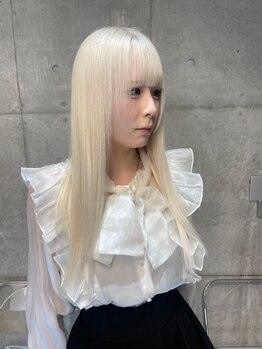 ニューワン バイ ネイバー 立川(Newone by neighbor)の写真/【肌の色をワントーン上げる】なりたいカラーをよりキレイな仕上がりに*<立川/立川駅/レイヤーカット>