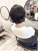 ボブ×ゆるふわパーマ