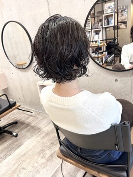 ヘアメイク ゼロ(0) ボブ×ゆるふわパーマ