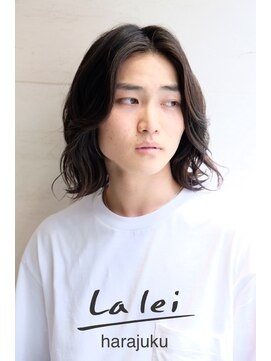 ラレイ ハラジュク(Lalei harajuku) 原宿キムタク木村拓哉ロン毛男子メンズパーマスパイラルパーマ