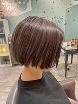 ノトマニア(NOTO MANIA) 切りっぱなし×丸みショート◎ラベンダーブラウン