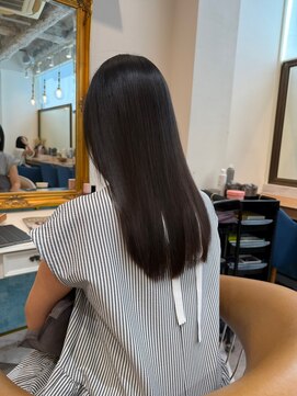 ロンドアベニール 北千住(Lond avenir) 暗めカラー/ボブ顔周り/前髪/レイヤー/髪質改善/縮毛矯正/北千住