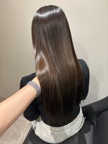 イオエ 西梅田(ioe)&nbsp;ブリーチなしカラー／髪質改善/ミルクティーベージュ/顔へア