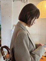 ライン(LINE)&nbsp;ボブ/切りっぱなし/ブリーチなし