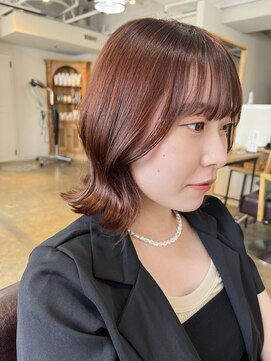 ビレップドゥエ(BIL'EP due) ミディアムボブ オレンジブラウン