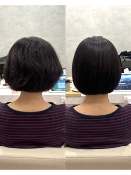 シンズ 銀座(sins) 【60代】広がり綺麗なボブにならない