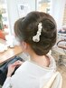和髪のヘアセット 3800円
