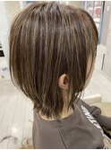 ショート/ハイライト/ロングレイヤー/髪質改善/円山/白髪ぼかし